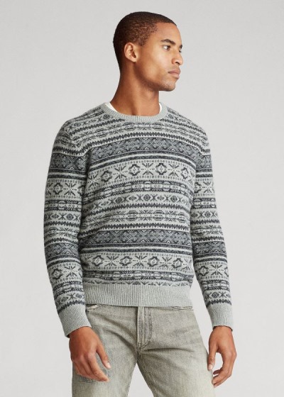 Men's Polo Ralph Lauren Fair Isle Cotton-Blend Sweater | 016473UXA